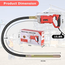Load image into Gallery viewer, Industrial Handheld Concrete Vibrator with Extended Reach &amp; Accessories Included