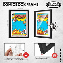 Load image into Gallery viewer, Stylish Comic Book Frame Set (16 Pack) with Flexible Wall/Tabletop Options