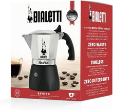 Load image into Gallery viewer, 4-Cup Bialetti Brikka Moka Pot: Durable Aluminum Stovetop Espresso Maker