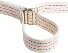 Load image into Gallery viewer, Pack of 10 Durable Transfer Gait Belts with Metal Buckles - Beige Striped Design