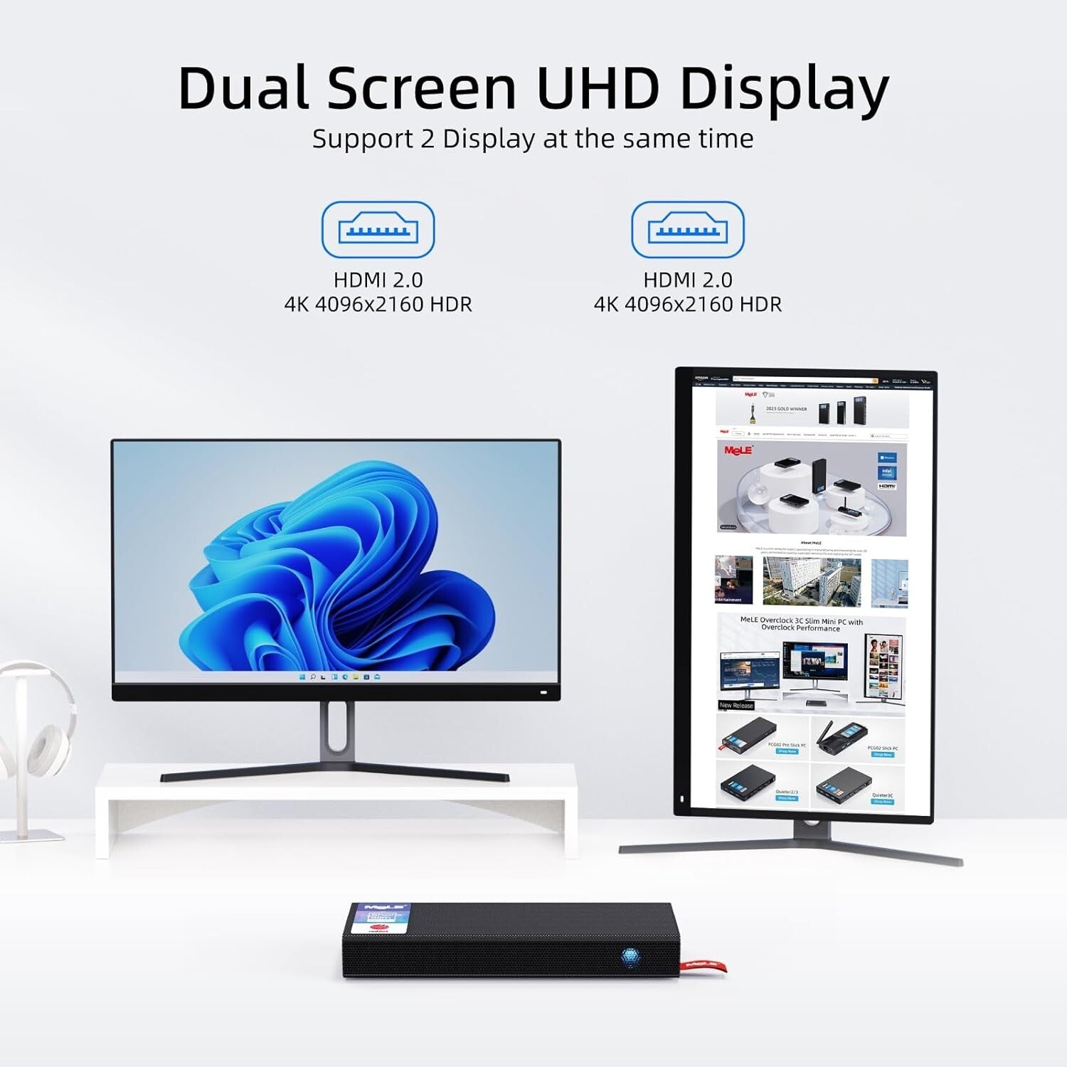 Effortlessly Portable 8GB Windows 11 Pro Mini PC with Expandable Storage Options