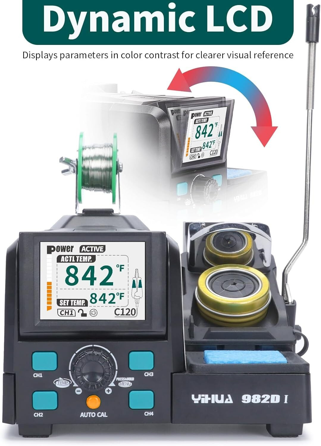 High-Performance Hot Tweezers Soldering Station - Intelligent Features & Display