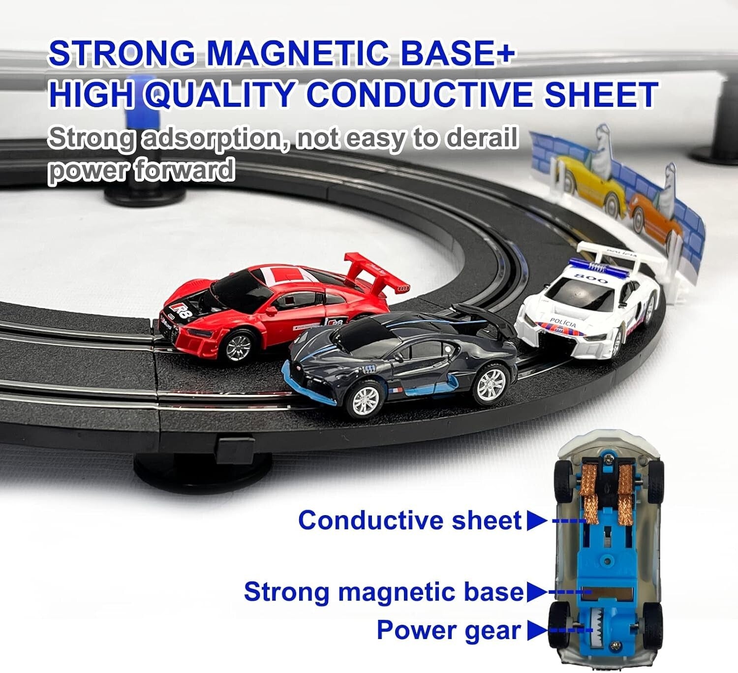 13.5M Slot Car Track Set with 4 Licensed Cars - Perfect for Family Racing Fun