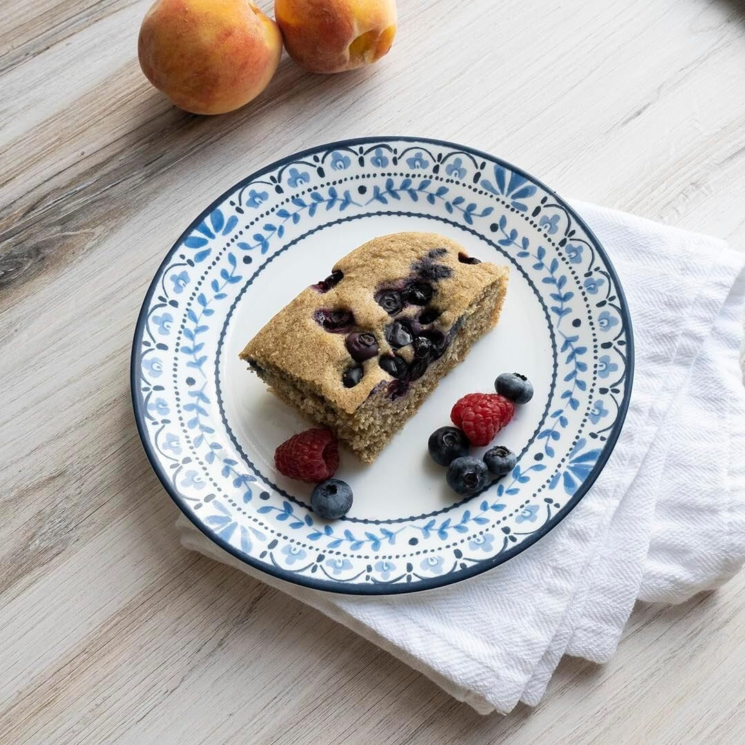 Elegant 6-Piece Lightweight Dinner Plate Set - Microwave & Dishwasher Safe