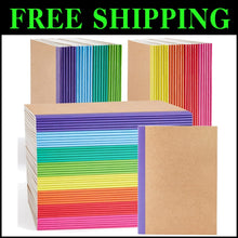 Load image into Gallery viewer, Durable and Colorful 96-Pack Lined Notebooks - Ideal for Notes &amp; Journaling
