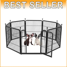 Load image into Gallery viewer, All-Life-Stage 24-inch Dog Playpen with Auto Lock – Secure and Adjustable Design