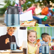 Load image into Gallery viewer, 2-Pack Vacuum Insulated Soup Jars - Leak-Proof Food Thermos for On-the-Go Dining