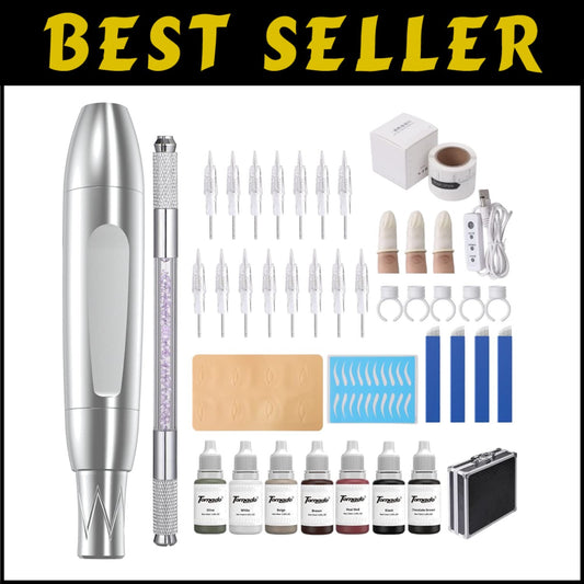Modern Permanent Makeup Machine with 50 Pieces: Ideal for Artists & Beginners