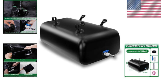 100 Gallon Heavy-Duty PVC Water Tank with Reinforced Sealing - 39.4x31.5x19.7 in