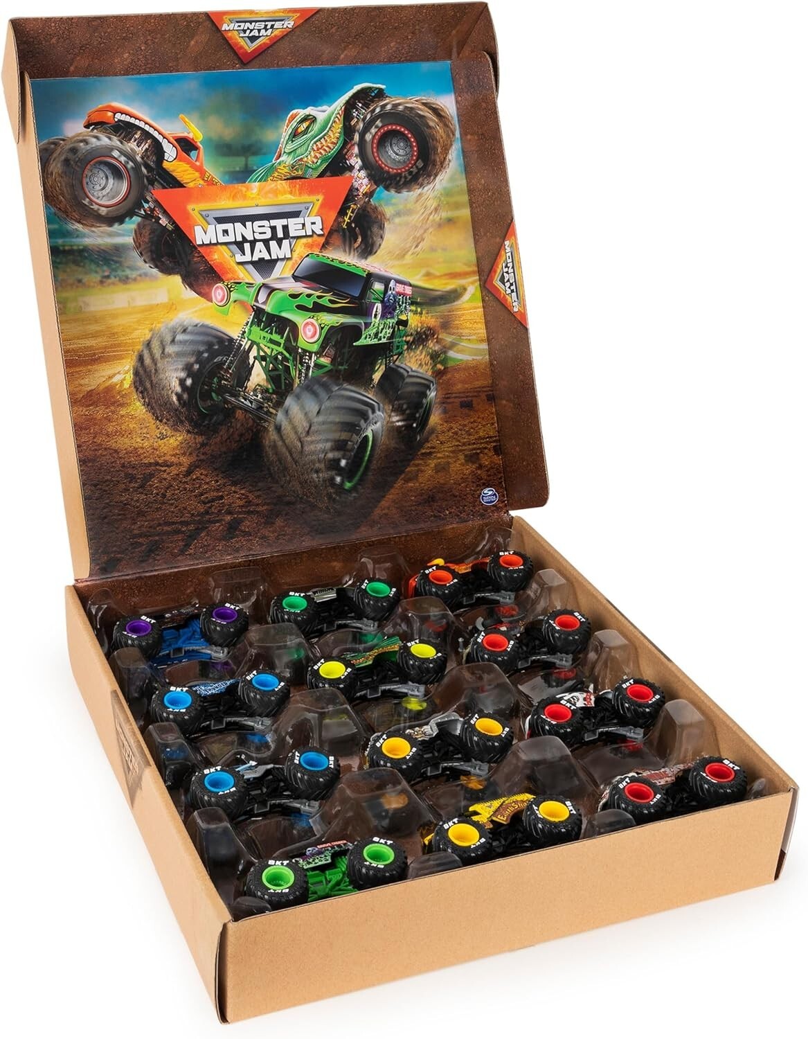Exclusive 12-Pack of 1:64 Monster Jam Trucks - A Must-Have for Young Collectors