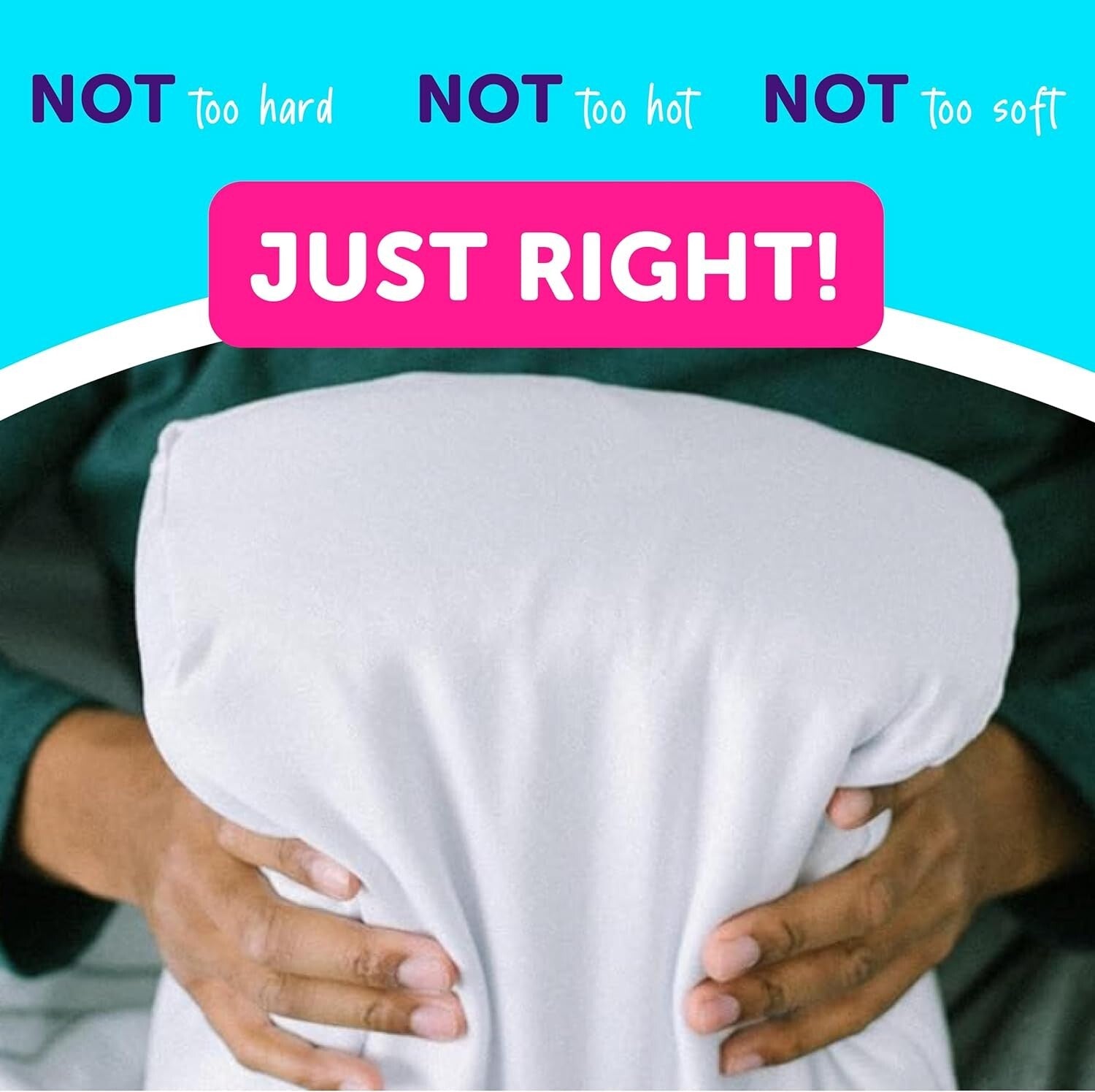 Temperature-Regulating Memory Foam Pillow for Side Sleepers – 5-Inch Comfort