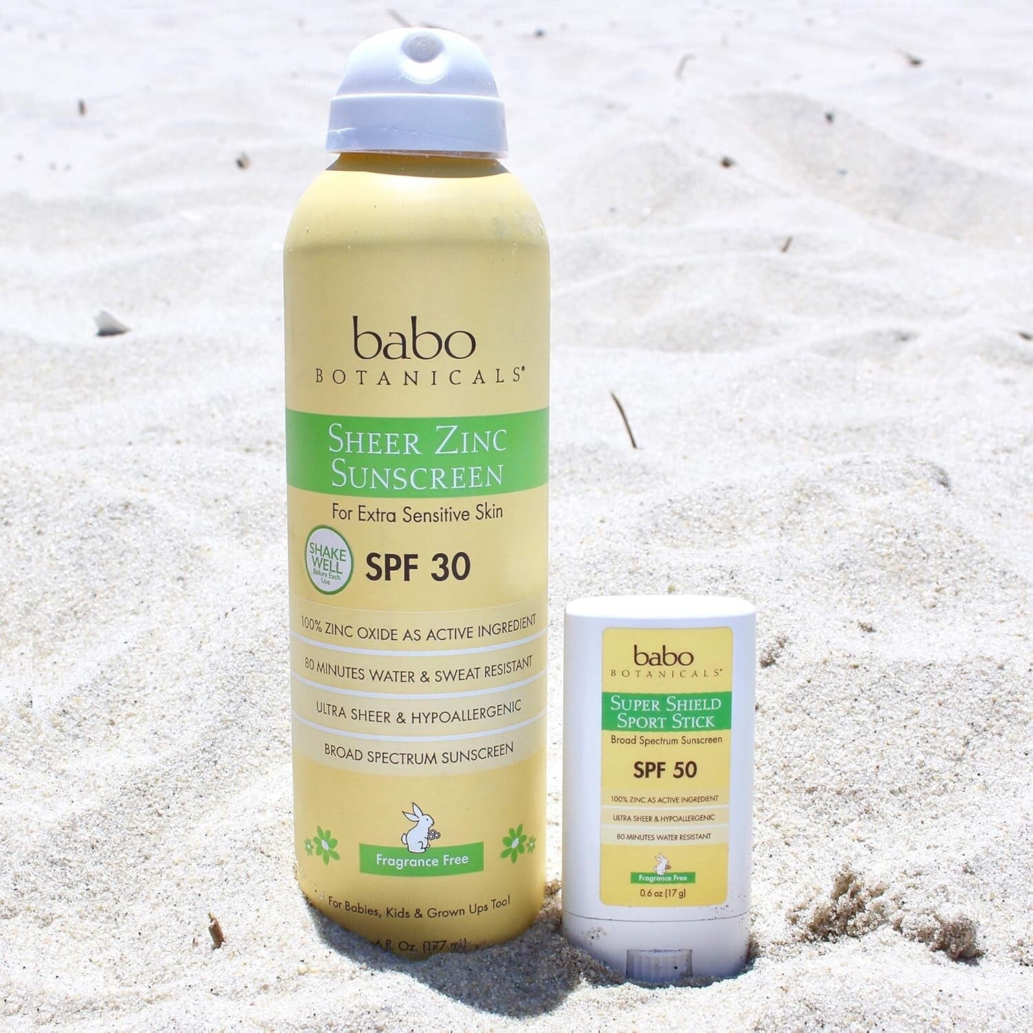 Babo Botanicals Continuous Sunscreen Spray - Ideal for Sensitive Skin & Families