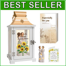 Load image into Gallery viewer, Elegantly Illuminated Sister Gifts - Sunflower Lantern for Birthdays and Beyond