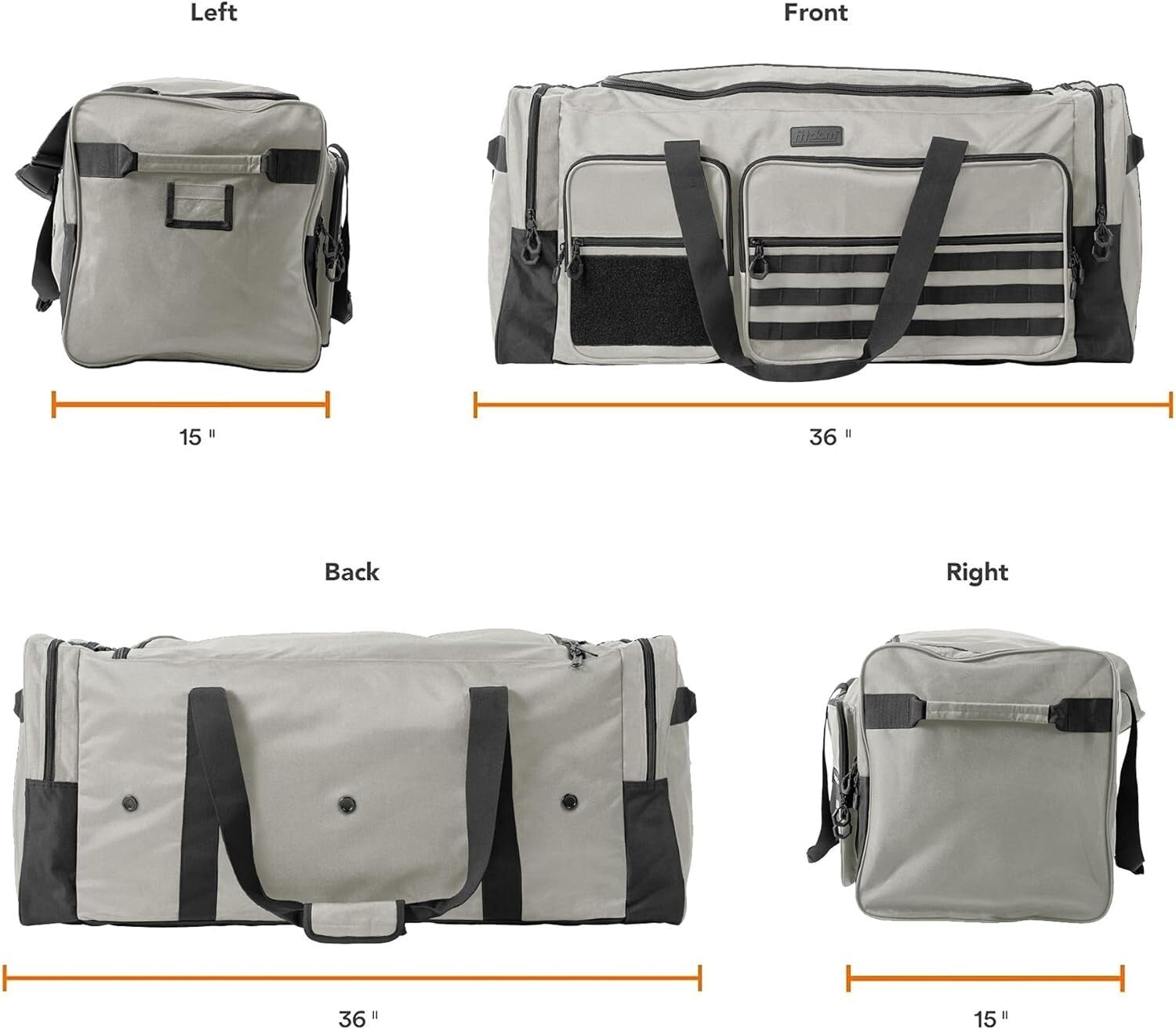 Extra Large 130L Duffle Bag for Team Coaches - Heavy-Duty & Scratch-Resistant