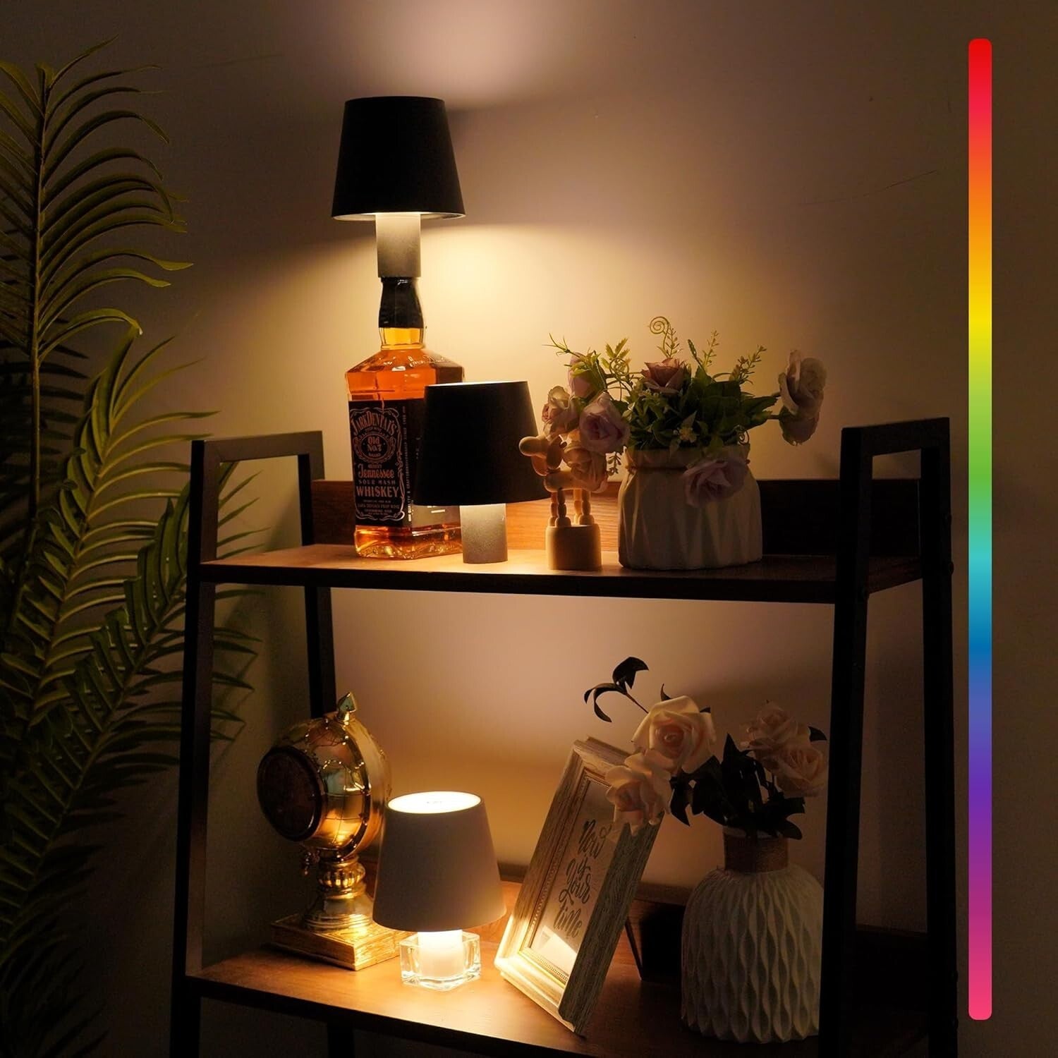 4-Pack Stylish Wireless Wine Bottle Lamps - Mood Lighting for Any Occasion