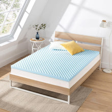 Load image into Gallery viewer, Compact 3-Inch Memory Foam Mattress Topper - Queen Size, Dorm Essential
