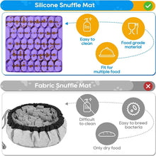 Load image into Gallery viewer, Interactive Snuffle Mat for Large Dogs - Silicone Slow Feeder, 16.3”X16.3”