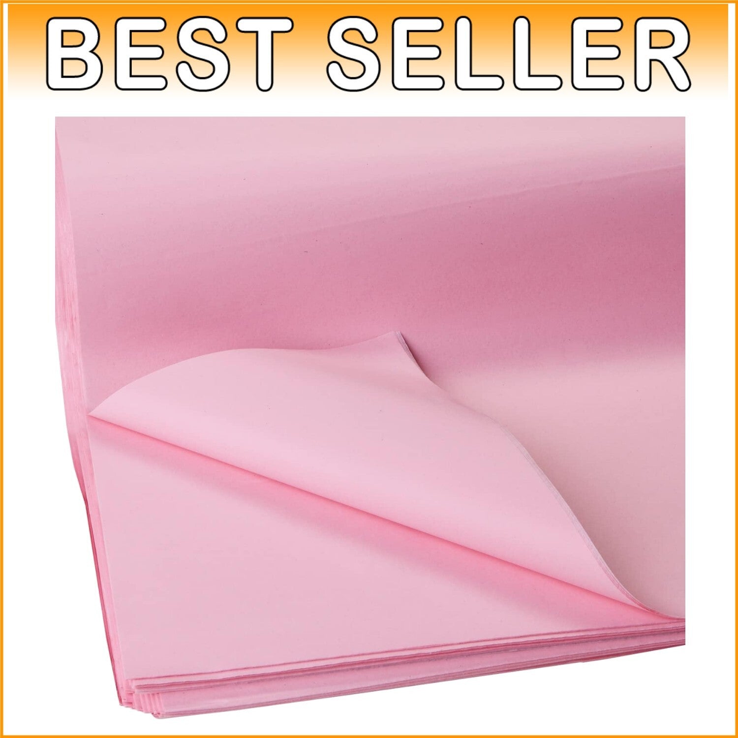 Bulk Pastel Pink 480-Sheet Recycled Tissue Paper, 20" x 30" Eco-Friendly Sheets