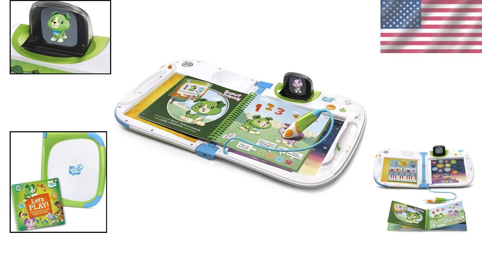 Engaging LeapStart 3D Learning System for Ages 2-7 - 700+ Activities in Green