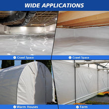 Load image into Gallery viewer, Durable 10' x 100' Black &amp; White Panda Film - Multi-Purpose Vapor Barrier Cover