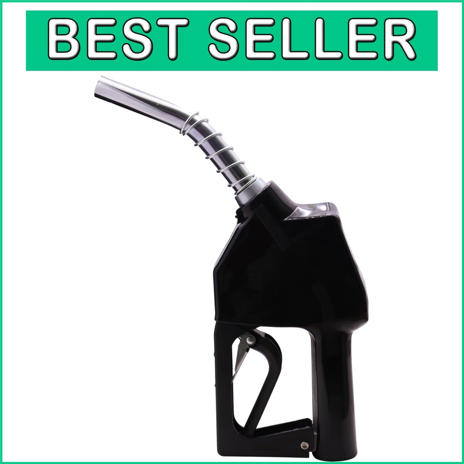 Efficient Automatic Black Fuel Nozzle 3/4" NPT for Diesel and Biofuel – 16 GPM