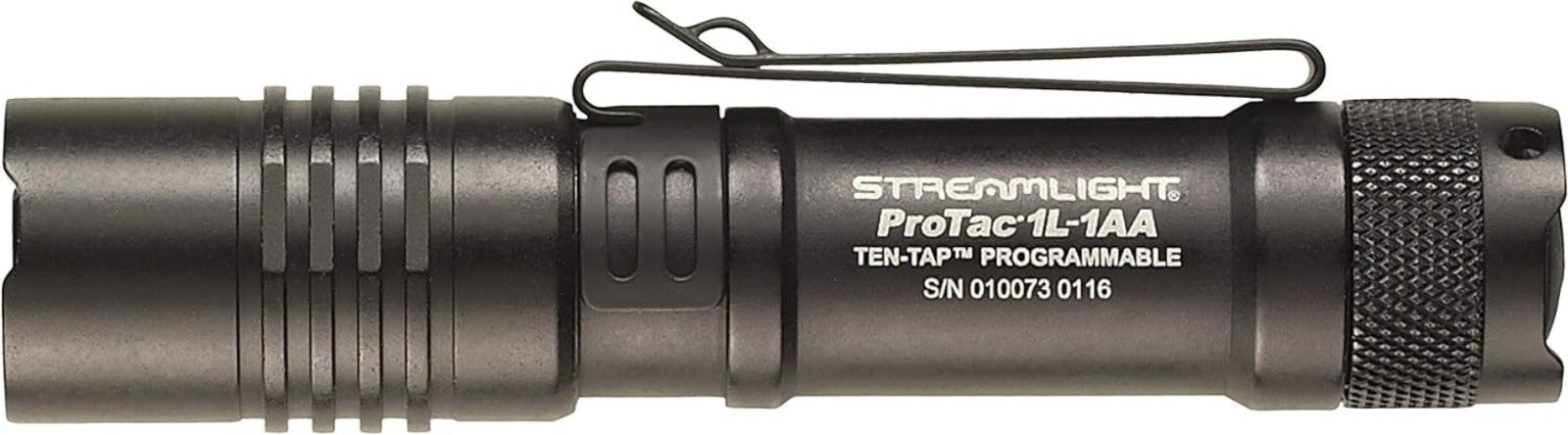 Dual Fuel ProTac 1L-1AA Tactical Light - Waterproof, 350 Lumens Performance