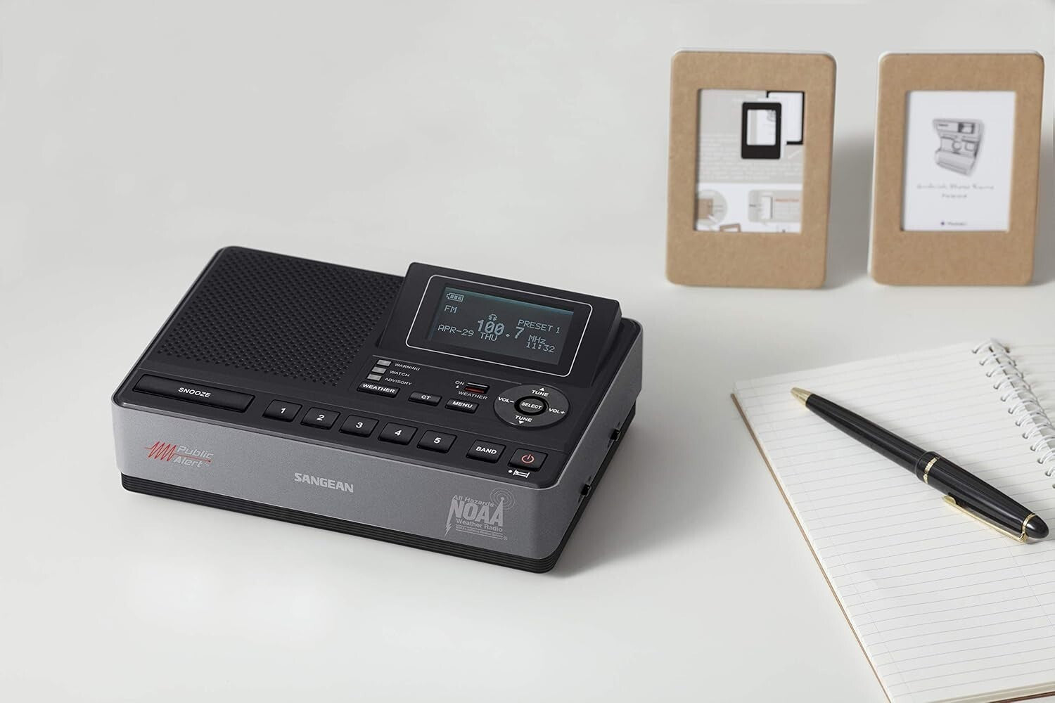 All-in-One NOAA Weather Alert Radio with LCD, Alerts & Auxiliary Connectivity