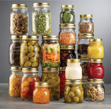 Load image into Gallery viewer, Quattro Stagioni Durable 5 oz Mini Mason Jars - Perfect for Canning &amp; Storage
