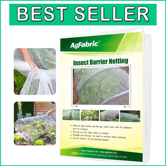 Breathable HDPE Bird Netting for Vegetables & Fruits 6.5'x50' - Flexible Design