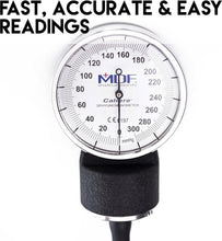 Load image into Gallery viewer, Professional Blood Pressure Monitor - Easy-Read Gauge with Adult Cuff Included