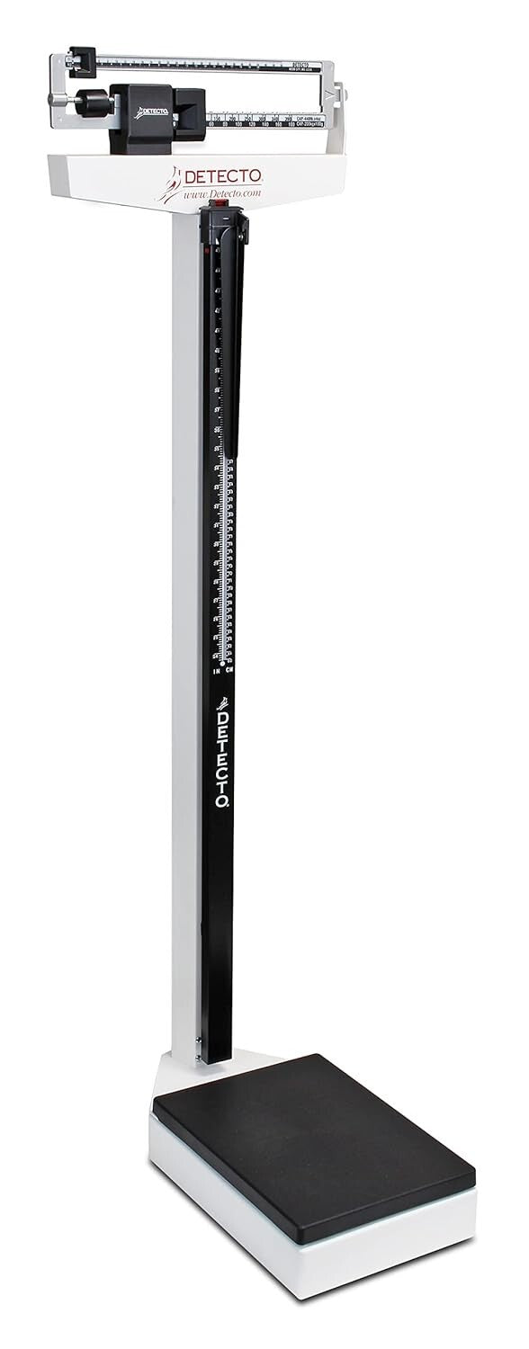 Durable Mechanical Dial Physician Scale with KG/LB Dual Reading and Height Rod