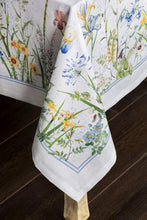 Load image into Gallery viewer, Elegant 100% Cotton Floral Tablecloth - 70 x 90 Inches, Perfect for Weddings