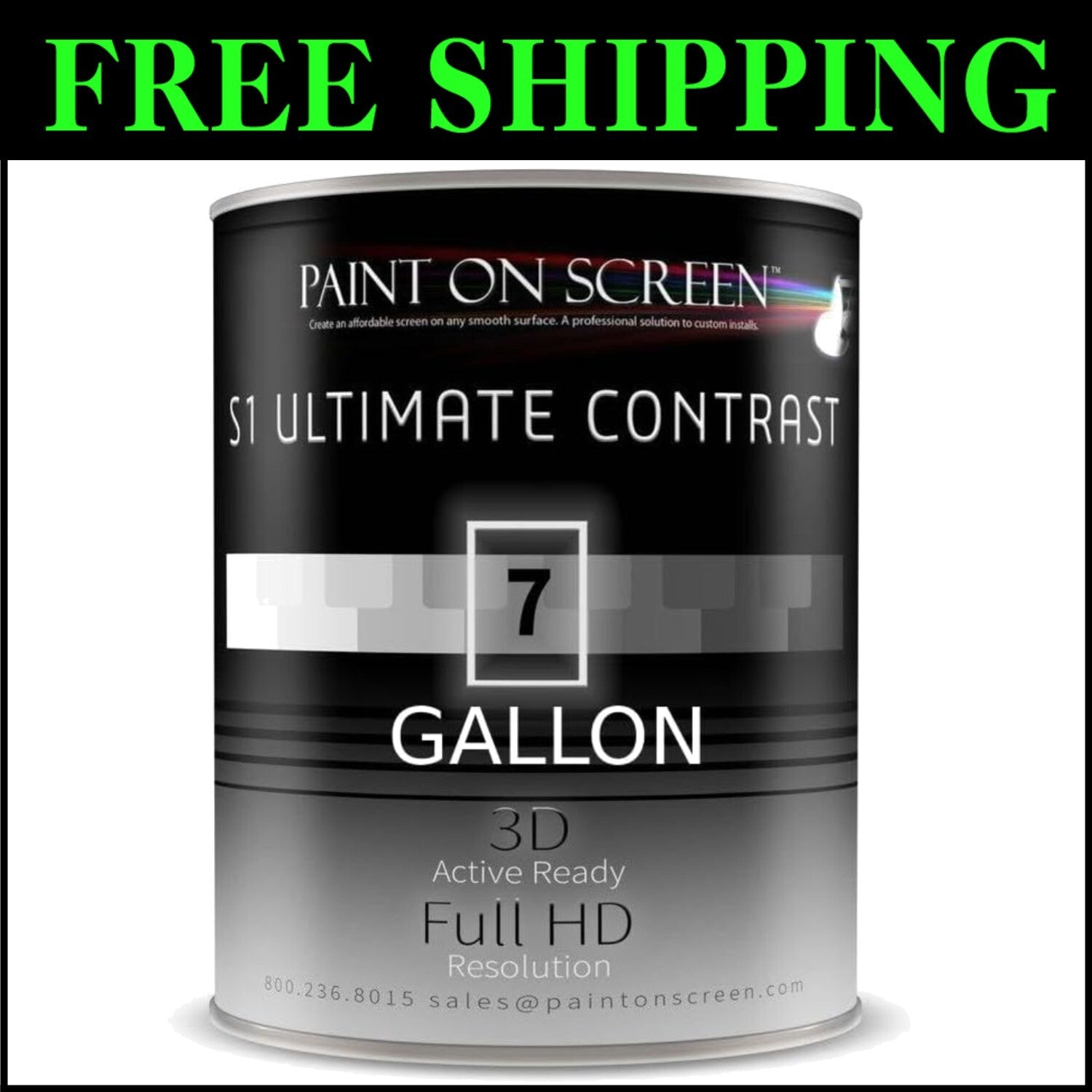 Transform Any Wall with S1 Ultimate Contrast Projector Screen Paint – 1 Gallon