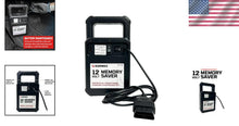 Load image into Gallery viewer, Compact 12V Memory Saver and Built-In Charger for Vehicle Maintenance - Black