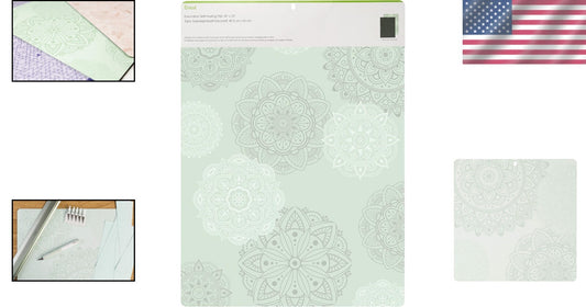 Decorative Double-Sided Self-Healing Cutting Mat - 12" x 24" Precision Crafting