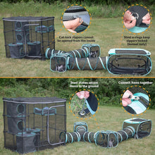 Load image into Gallery viewer, Outdoor Mega Cat Playset - Spacious &amp; Durable Mesh Jungle Gym for Cats