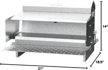 Load image into Gallery viewer, Pest-Proof 25lb Metal Feeder with Rain Cover - Perfect for Backyard Flocks