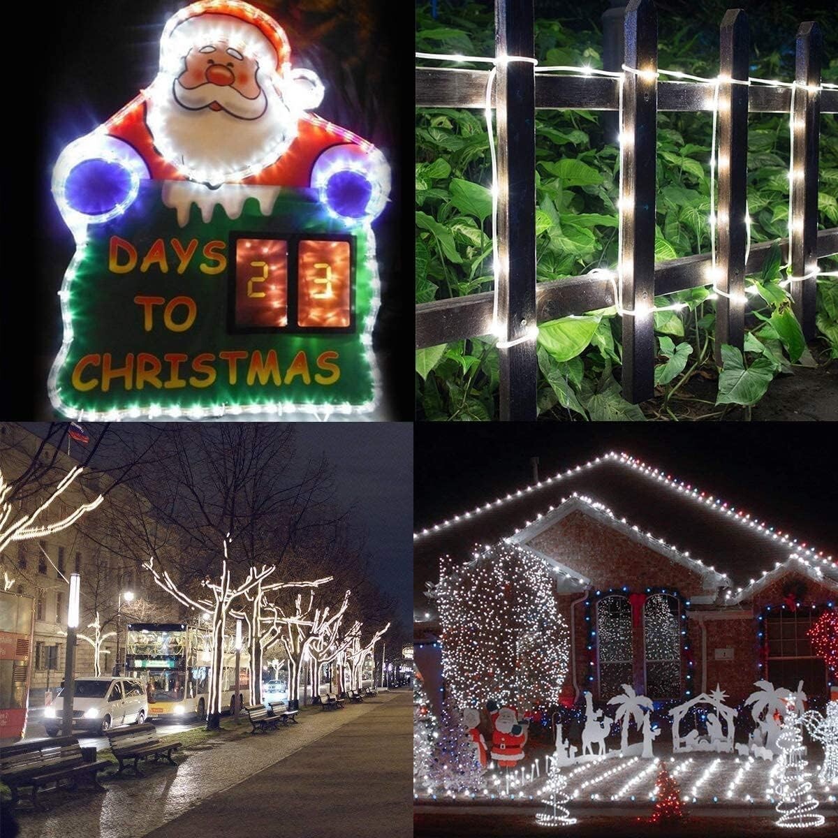 600 LED Solar Outdoor String Lights - Remote Control & Timer Included, 60m