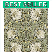 Load image into Gallery viewer, Eco-Friendly William Morris Sage Green Wallpaper - Removable &amp; Waterproof Design