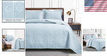 Load image into Gallery viewer, Durable and Stylish California King Size Quilt Set with Coin Pattern - 3 Pieces
