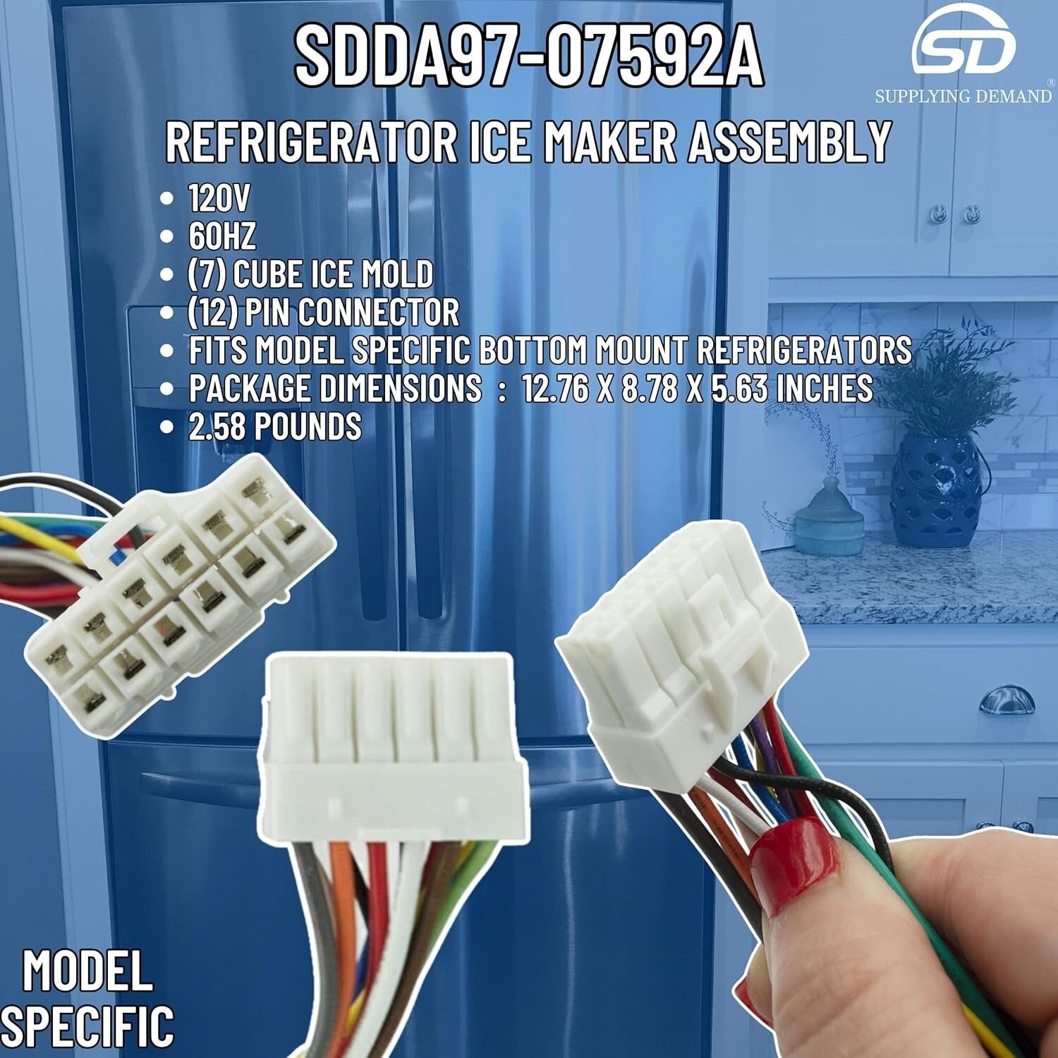 DA97-2051096 Model-Specific Refrigerator Ice Maker Assembly - Easy Install