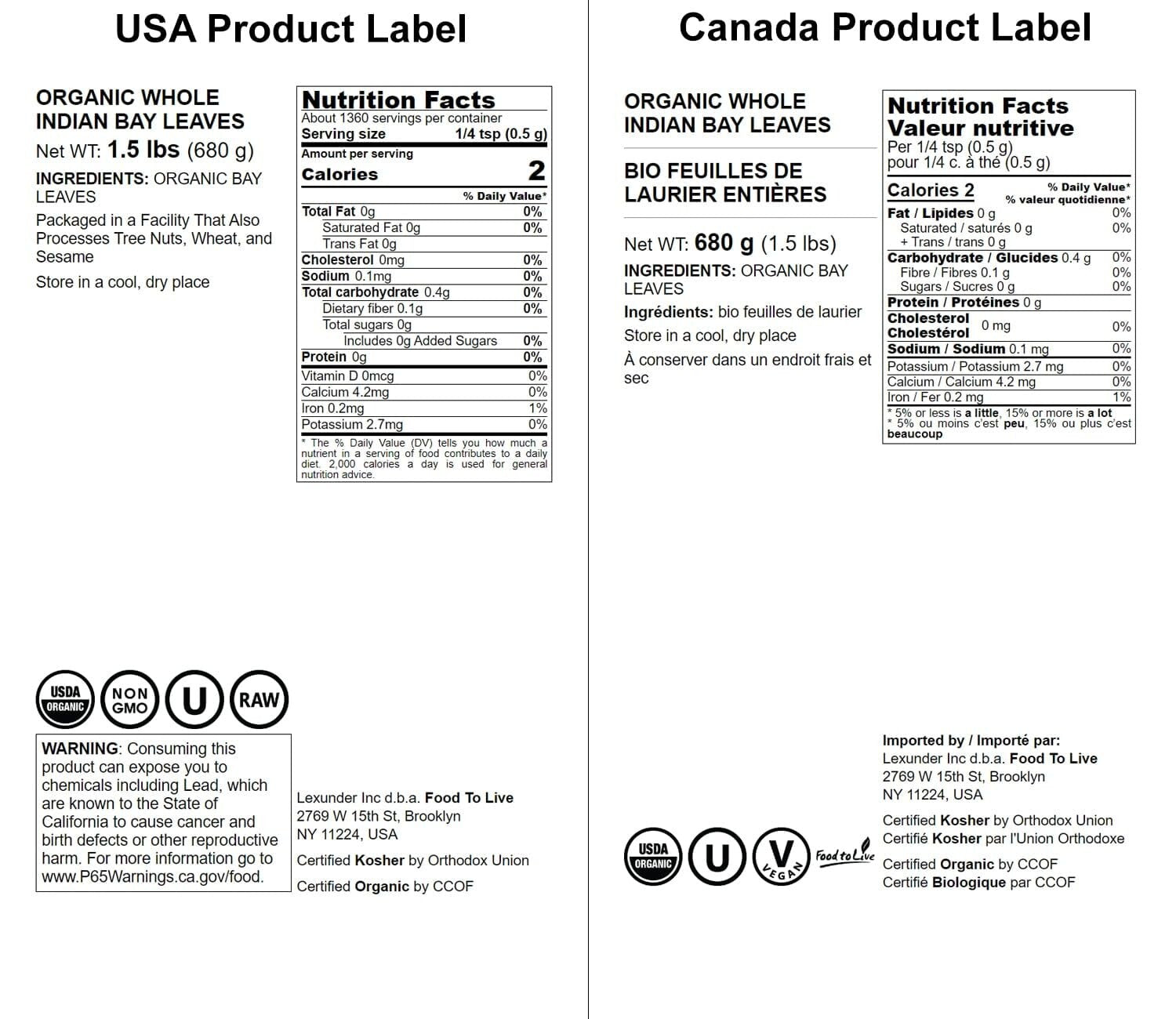 Kosher Organic Bay Leaves 1.5 lbs - Ideal for Flavorful Cooking and Seasoning