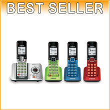 Load image into Gallery viewer, 4-Handset DECT 6.0 Cordless Phone System with Caller ID and Answering Machine