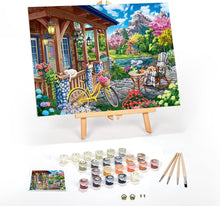 Load image into Gallery viewer, Adult Paint By Numbers Kit with Framed Canvas - Fresh Acrylic Paint &amp; Easel