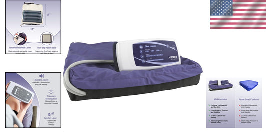 MobiCushion 17" x 17" Pneumatic Wheelchair Cushion - Pressure Relief & Comfort