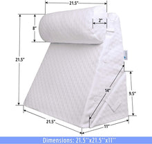 Load image into Gallery viewer, Breathable Large Wedge Pillow with Adjustable Head Support - Smart Recovery Aid