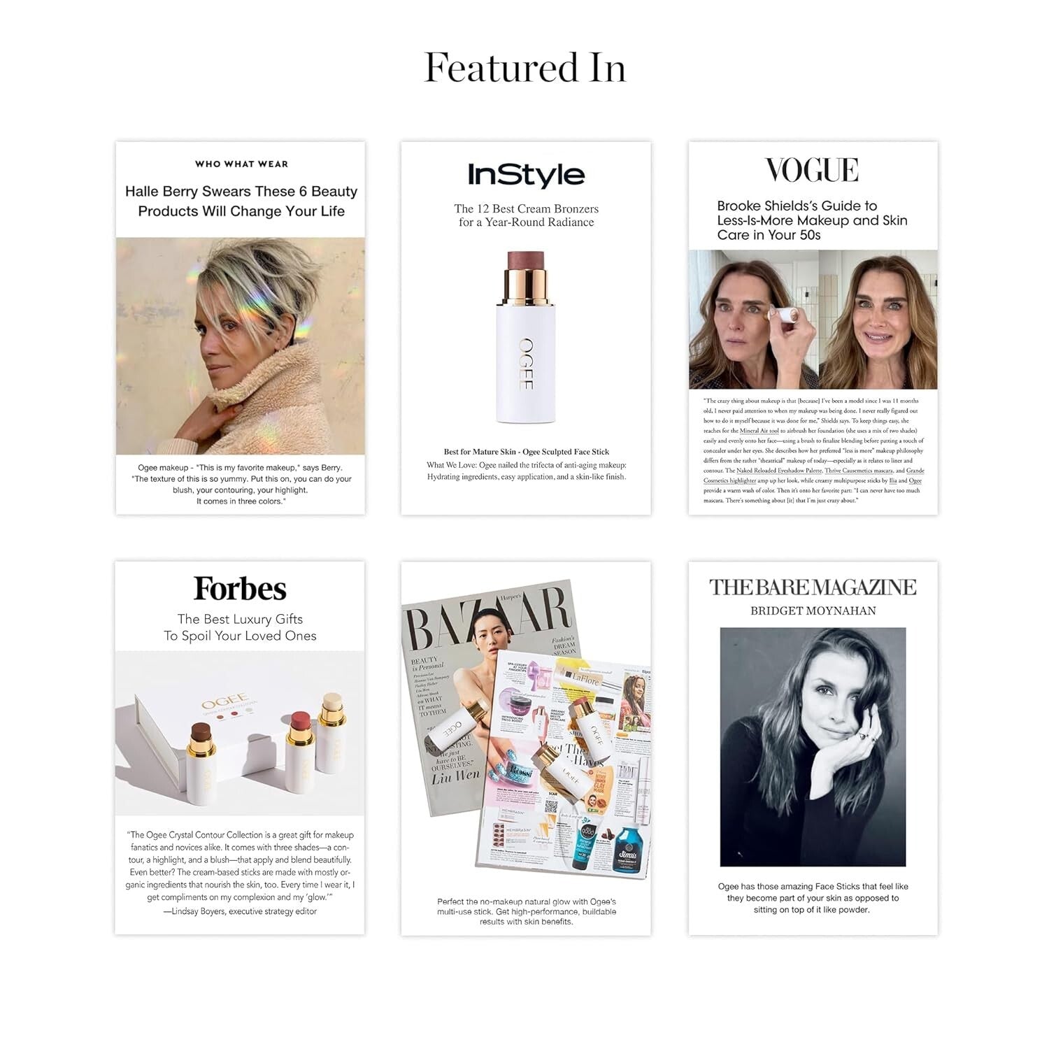 Crystal Contour Collection: Lightweight Organic Makeup Trio for Effortless Glow