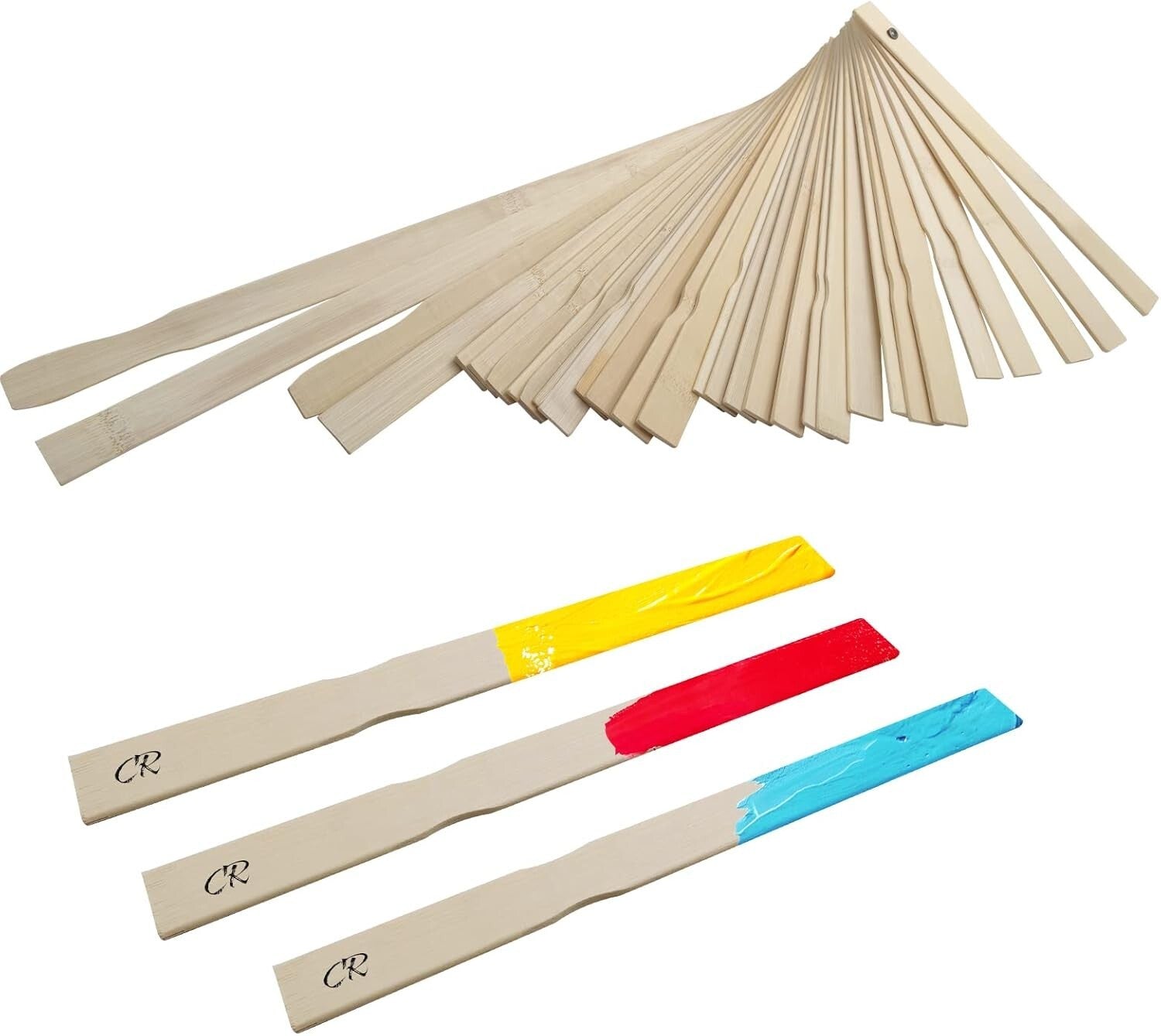 Durable 14-Inch Wooden Paint Stir Sticks - 1000 Pieces for Creative Projects