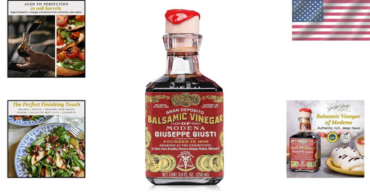 Award-Winning Modena Balsamic Vinegar - Gourmet Italian Condiment, Pack of 1