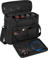 Load image into Gallery viewer, 4-Slot Wireless Microphone Case with Foam - Durable Travel Bag with Strap